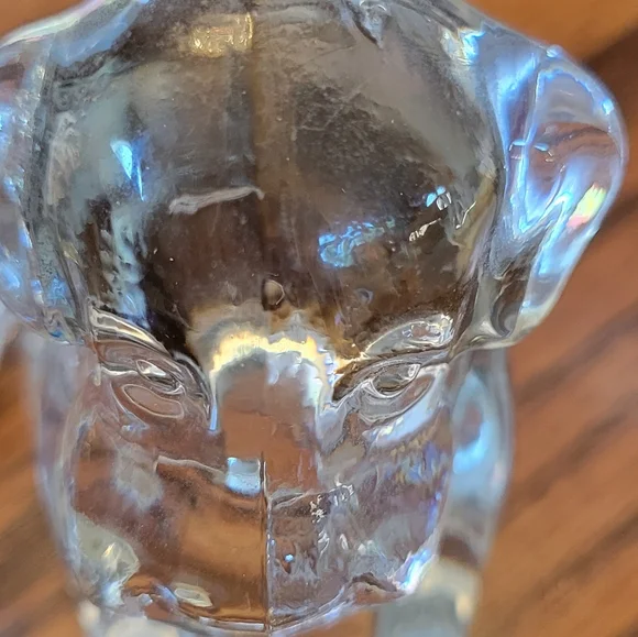 Glass Dog Figurine Duo ~ Vintage? ~ Paperweight? Cute! - Picture 16 of 16
